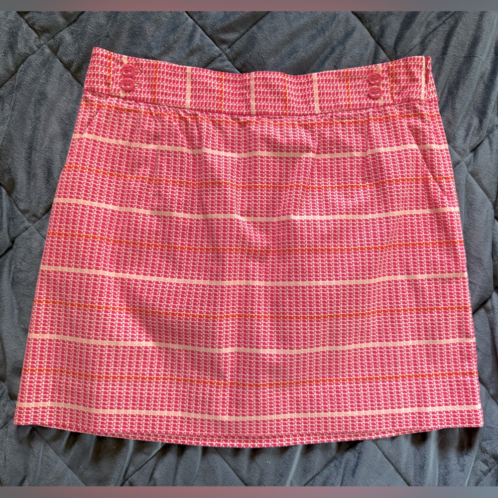 Pink Patterned Vineyard Vines Skirt - image 1